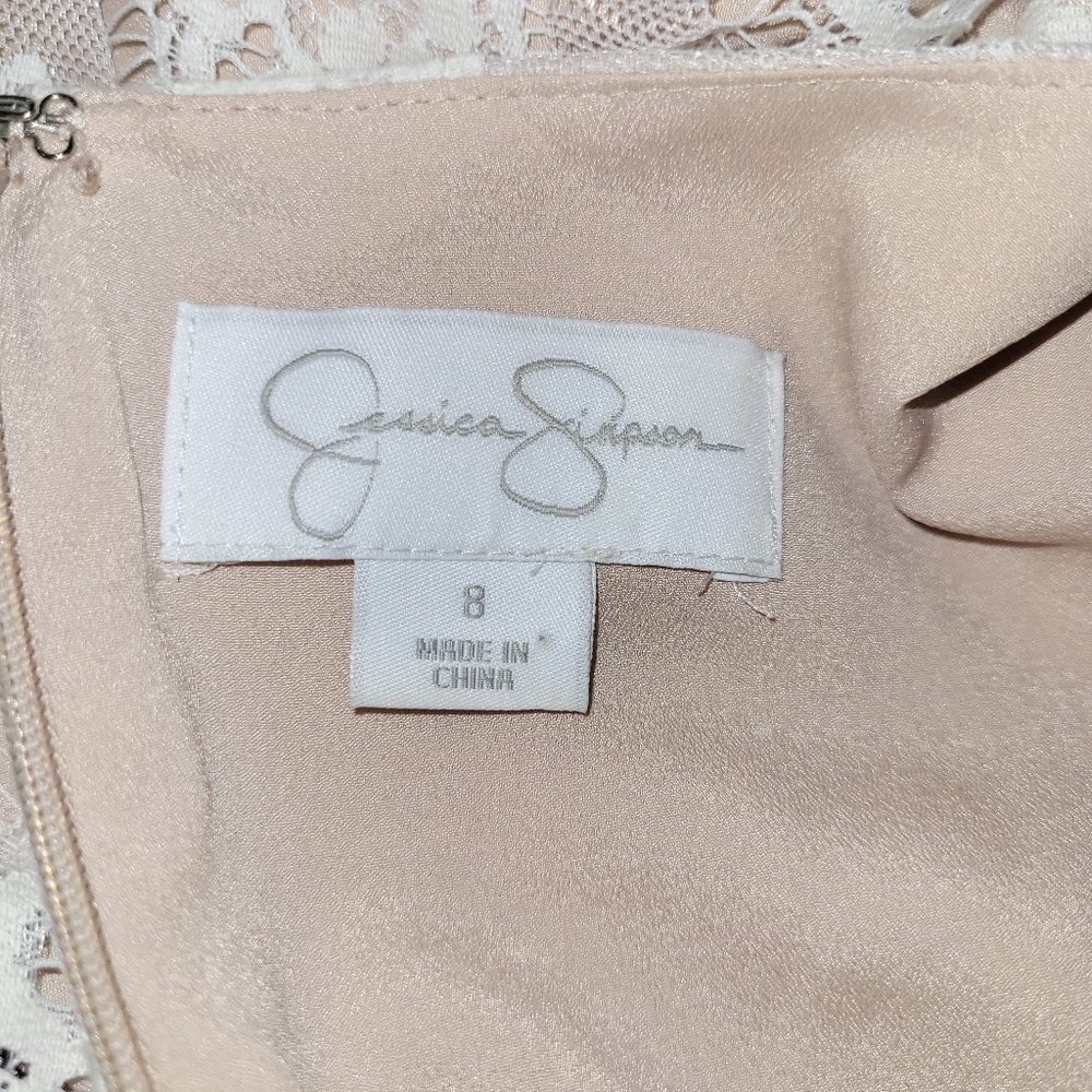 Jessica Simpson lacy dress black and white size 8 - Picture 9 of 10